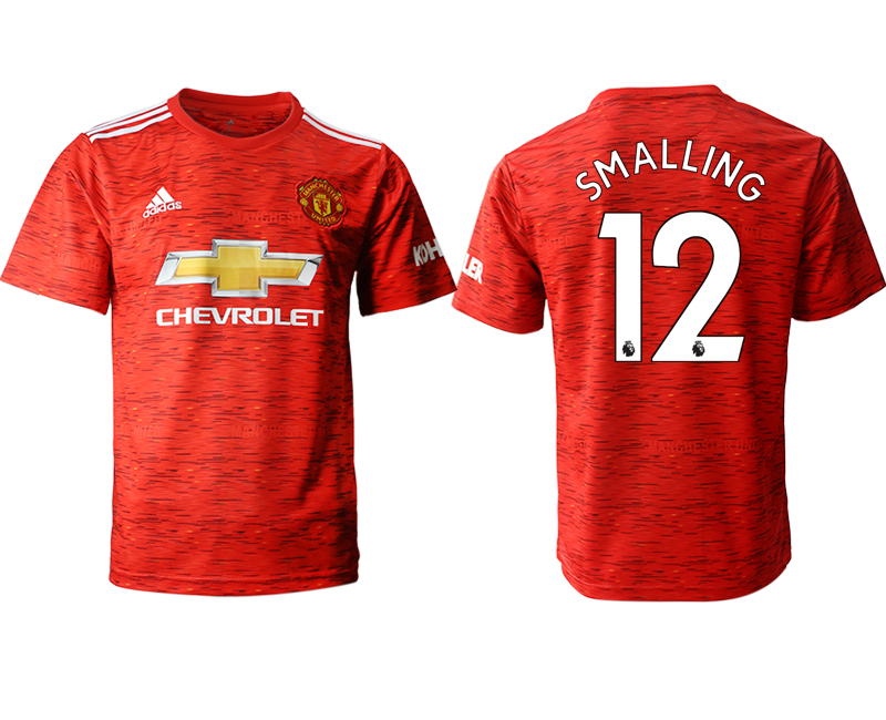 Men 2020-2021 club Manchester United home aaa version #12 red Soccer Jerseys